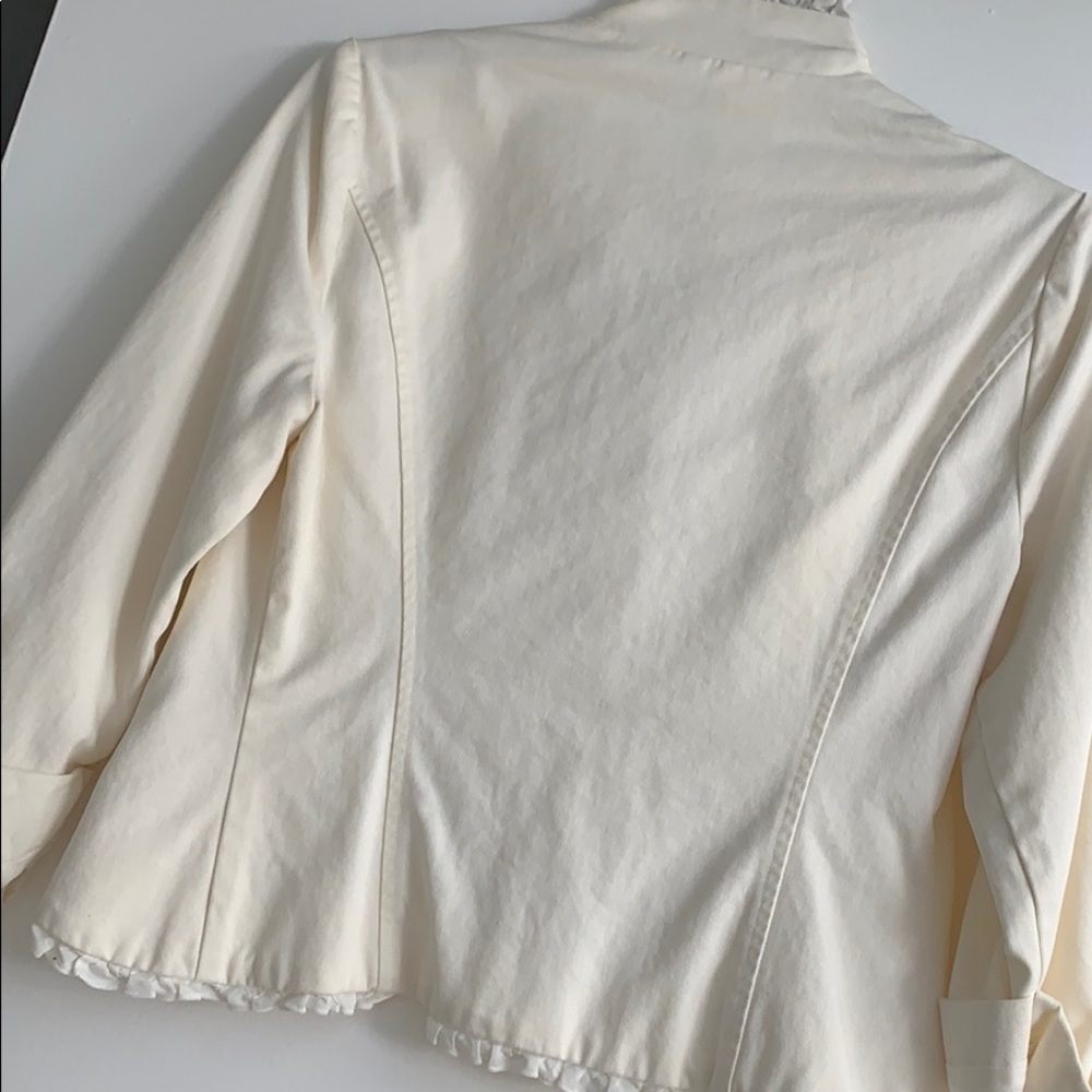 Cream utility jacket with Victorian flair - Picture 5 of 5